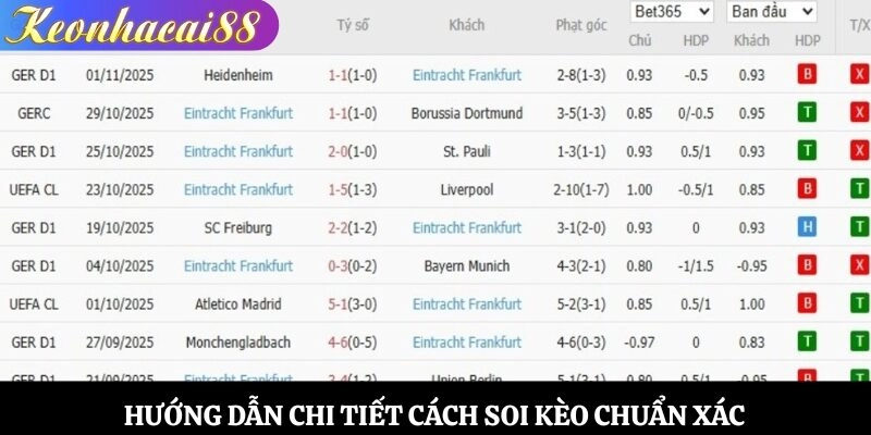 Hướng dẫn chi tiết cách soi kèo chuẩn xác